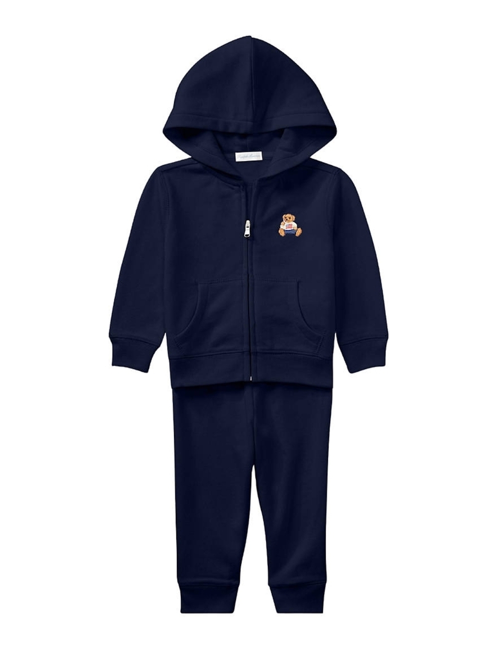 Toddler Navy Zip-Up Hoodie & Jogger Set with Polo BEAR